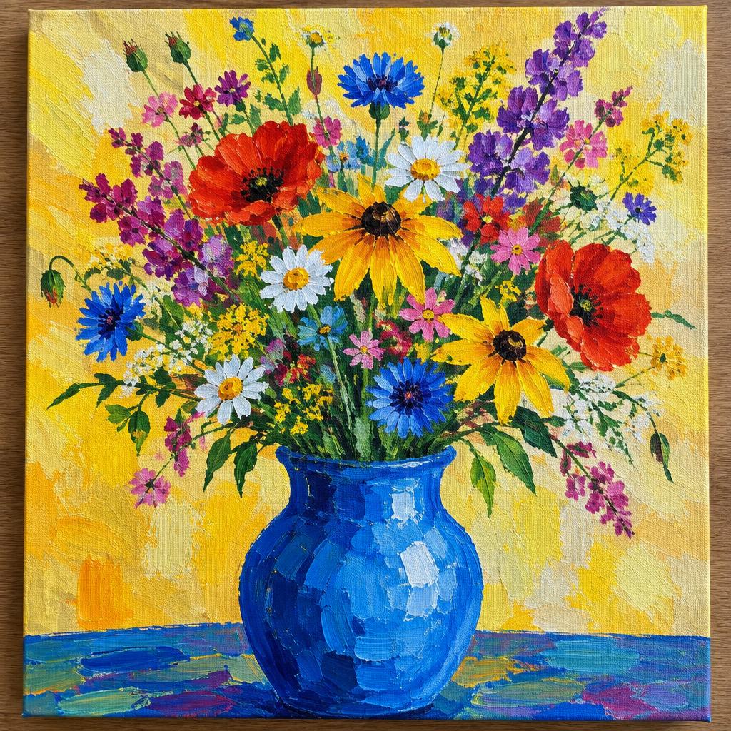 Wildflowers in Blue